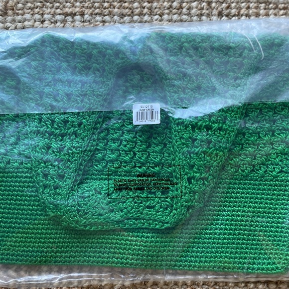 NEW Free People Sarasota Tote In Kelly Green - Picture 11 of 12